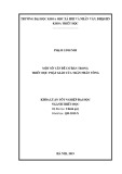 Khóa luận tốt nghiệp đại học ngành Triết học: Một số vấn đề cơ bản trong triết học Phật giáo của Trần Nhân Tông