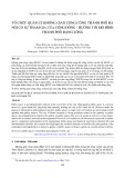 Tổ chức quản lý không gian công cộng thành phố Hà Nội có sự tham gia của cộng đồng - hướng tới mô hình thành phố đáng sống