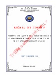 Khóa luận tốt nghiệp Quản trị kinh doanh: Nghiên cứu mối quan hệ giữa trách nhiệm xã hội của doanh nghiệp và niềm tin, sự gắn kết với tổ chức của nhân viên công ty Scavi Huế