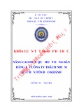 Khóa luận tốt nghiệp Quản trị kinh doanh: Nâng cao hiệu quả hoạt động bán hàng tại công ty Trách nhiệm hữu hạn Tôn Bảo Khánh