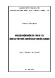 Luận văn Thạc sĩ Lịch sử: Nghiên cứu đề tài Đảng bộ huyện Thường Tín (Hà Tây) lãnh đạo phát triển kinh tế từ năm 1996 đến năm 2008