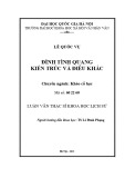 Luận văn Thạc sĩ Khoa học quản lý: Đình Tình Quang kiến trúc và điêu khắc