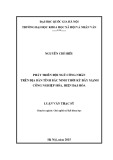 Luận văn Thạc sĩ Chủ nghĩa xã hội khoa học: Phát triển đội ngũ công nhân trên địa bàn tỉnh Bắc Ninh thời kỳ đẩy mạnh công nghiệp hóa, hiện đại hóa