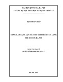 Luận văn Thạc sĩ Khoa học quản lý: Nâng cao năng lực tự chủ tài chính của Làng trẻ em SOS Hà Nội