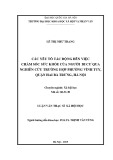 Luận văn Thạc sĩ Xã hội học: Các yếu tố tác động đến việc chăm sóc sức khỏe của người di cư qua nghiên cứu trường hợp phường Vĩnh Tuy, quận Hai Bà Trưng, Hà Nội