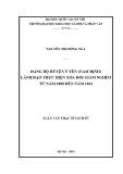 Luận văn Thạc sĩ Lịch sử: Đảng bộ huyện Ý Yên ( Nam Định) lãnh đạo thực hiện xóa đói giảm nghèo từ năm 2000 đến năm 2013