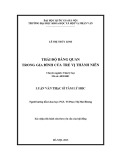 Luận văn Thạc sĩ Tâm lý học: Thái độ bàng quan trong gia đình của trẻ vị thành niên