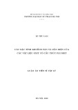 Luận án Tiến sĩ Vật lí: Các đặc tính khuếch tán và dẫn điện của các vật liệu oxit có cấu trúc fluorit