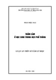 Luận án Tiến sĩ Tâm lý học: Trầm cảm ở học sinh Trung học phổ thông