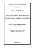 Summary of Doctoral Thesis in Educational Sciences: Developing textbooks’ models of Natural Science subject at the secondary school with the orientation of competency development