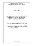 Tóm tắt Luận án Tiến sĩ Toán học: Bài toán đồng hóa dữ liệu đối với một số phương trình tiến hóa trong cơ học chất lỏng