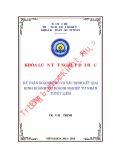 Khóa luận tốt nghiệp Kế toán-Kiểm toán: Kế toán doanh thu và xác định kết quả kinh doanh tại Doanh nghiệp tư nhân Tuyết Liêm