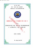 Khóa luận tốt nghiệp Quản trị kinh doanh: Đánh giá hiệu quả hoạt động kinh doanh của công ty cổ phần Long Thọ