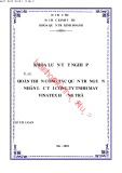 Khóa luận tốt nghiệp Quản trị kinh doanh: Hoàn thiện công tác quản trị nguồn nhân lực tại công ty TNHH Vinatex Hương Trà Huế