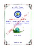 Khóa luận tốt nghiệp Quản trị kinh doanh: Nghiên cứu hành vi mua của người tiêu dùng đối với sản phẩm xanh tại siêu thị Co.opmart Huế