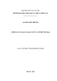 Luận văn Thạc sĩ Quốc tế học: Chính sách ngoại giao dầu mỏ của Mỹ với Iraq