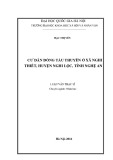 Luận văn Thạc sĩ Nhân học: Cư dân đóng tàu thuyền ở xã Nghi Thiết, huyện Nghi Lộc, tỉnh Nghệ An