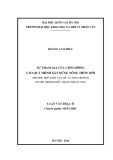 Luận văn Thạc sĩ Nhân học: Sự tham gia của cộng đồng vào quá trình xây dựng nông thôn mới trường hợp thôn Tân Mỹ, xã Thụy Hương, huyện Chương Mỹ, thành phố Hà Nội