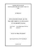 Luận văn Thạc sĩ Lịch sử: Đảng bộ huyện Mỹ Đức (Hà Nội) thực hiện nhiệm vụ xây dựng Đảng từ năm 2008 đến năm 2014