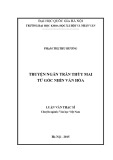 Luận văn Thạc sĩ Văn học Việt Nam: Truyện ngắn Trần Thùy Mai từ góc nhìn văn hóa