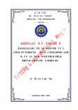 Khóa luận tốt nghiệp Quản trị kinh doanh: Đánh giá hoạt động phân phối tại công ty TNHH TM Thái Đông Anh đối với sản phẩm TH True Milk trên địa bàn Thừa Thiên Huế