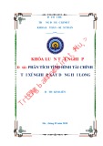 Khóa luận tốt nghiệp Kế toán-Kiểm toán: Phân tích tình hình tài chính của xí nghiệp xây dựng Hải Long