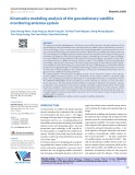 Kinematics modeling analysis of the geostationary satellite monitoring antenna system