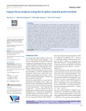 Impact force analysis using the B-spline material point method