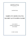 Luận án Tiến sĩ Quản trị kinh doanh: Nghiên cứu chuỗi cung ứng hạt điều tại vùng Đông Nam Bộ