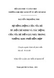 Tóm tắt luận án Tiến sĩ Kinh tế phát triển: Sự sống động của vỉa hè TP. Hồ Chí Minh và tác động của vỉa hè đến giá nhà trong những khu phố hỗn hợp