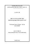 Luận văn Thạc sĩ Thông tin - Thư viện: Nhu cầu tin tại Thư viện trường Đại học Trần Quốc Tuấn