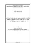 Luận văn Thạc sĩ Lý luận và phương pháp dạy học Âm nhạc: Dạy học hát cho học sinh lứa tuổi 14-15 tại Trung tâm phát triển Nghệ thuật Ánh Huyền, quận Hà Đông, Hà Nội