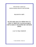 Luận văn Thạc sĩ Kinh tế: Dự báo kiệt quệ tài chính cho các công ty niêm yết tại Sở giao dịch chứng khoán thành phố Hồ Chí Minh