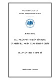 Luận văn Thạc sĩ Tài chính ngân hàng: Giải pháp phát triển tín dụng cá nhân tại ngân hàng TMCP Á Châu