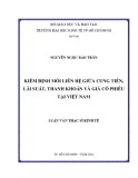 Luận văn Thạc sĩ Kinh tế: Kiểm định mối liên hệ giữa cung tiền, lãi suất, thanh khoản và giá cổ phiếu tại Việt Nam