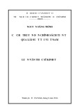 Luận văn Thạc sĩ Kinh tế: Cơ chế truyền dẫn chính sách tiền tệ qua lãi suất tại Việt Nam