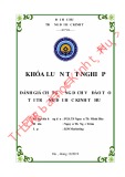 Khóa luận tốt nghiệp Quản trị kinh doanh: Đánh giá chất lượng dịch vụ đào tạo tại trường ĐH Kinh tế Huế