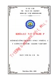 Khóa luận tốt nghiệp Quản trị kinh doanh: Đánh giá công tác đào tạo nguồn nhân lực tại Công ty Scavi Huế giai đoạn 2017-2019