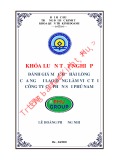 Khóa luận tốt nghiệp Quản trị kinh doanh: Đánh giá mức độ hài lòng của người lao động làm việc tại công ty Cổ phần Sợi Phú Nam