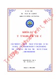 Khóa luận tốt nghiệp Tài chính Ngân hàng: Các nhân tố ảnh hưởng đến ý định sử dụng dịch vụ thẻ thanh toán tại Ngân hàng TMCP Kỹ Thương Chi nhánh Huế