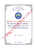 Khóa luận tốt nghiệp Kế toán-Kiểm toán: Phân tích Báo cáo tài chính tại Công ty Trách nhiệm hữu hạn Một thành viên Vinh Quang