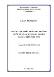 Luận án Tiến sĩ Quản trị kinh doanh: Chiến lược phát triển thị trường quốc tế của các doanh nghiệp vận tải biển Việt Nam