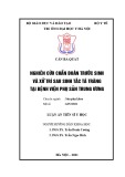 Luận án Tiến sĩ Y học: Nghiên cứu chẩn đoán trước sinh và xử trí sau sinh tắc tá tràng tại Bệnh viện phụ sản Trung ương