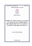 Luận án Tiến sĩ Y học: Nghiên cứu tính an toàn và tác dụng của viên nang cứng TD0019 trong điều trị hội chứng cổ vai cánh tay do thoát vị đĩa đệm cột sống cổ