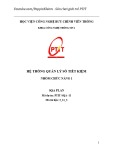 Tiểu luận môn Phân tích và thiết kế hệ thống thông tin: Hệ thống quản lý sổ tiết kiệm