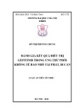 Luận án Tiến sĩ Y học: Đánh giá kết quả điều trị Gefitinib trong ung thư phổi không tế bào nhỏ tái phát di căn