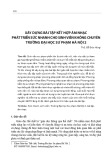 Xây dựng bài tập kết hợp âm nhạc phát triển sức nhanh cho sinh viên không chuyên trường Đại học sư phạm Hà Nội 2