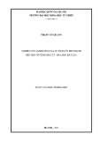 Luận văn Thạc sĩ Khoa học: Nghiên cứu ảnh hưởng của sự tích lũy phytolith đến một số tính chất lý - hóa học đất lúa