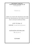 Luận văn Thạc sĩ Khoa học: Nghiên cứu áp dụng tiêu chí đánh giá công nghệ xử lý chất thải để đánh giá công nghệ xử lý nước thải của nhà máy Cơ khí giao thông