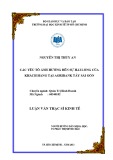 Luận văn Thạc sĩ Kinh tế: Các yếu tố ảnh hưởng đến sự hài lòng của khách hàng tại Agribank Tây Sài Gòn